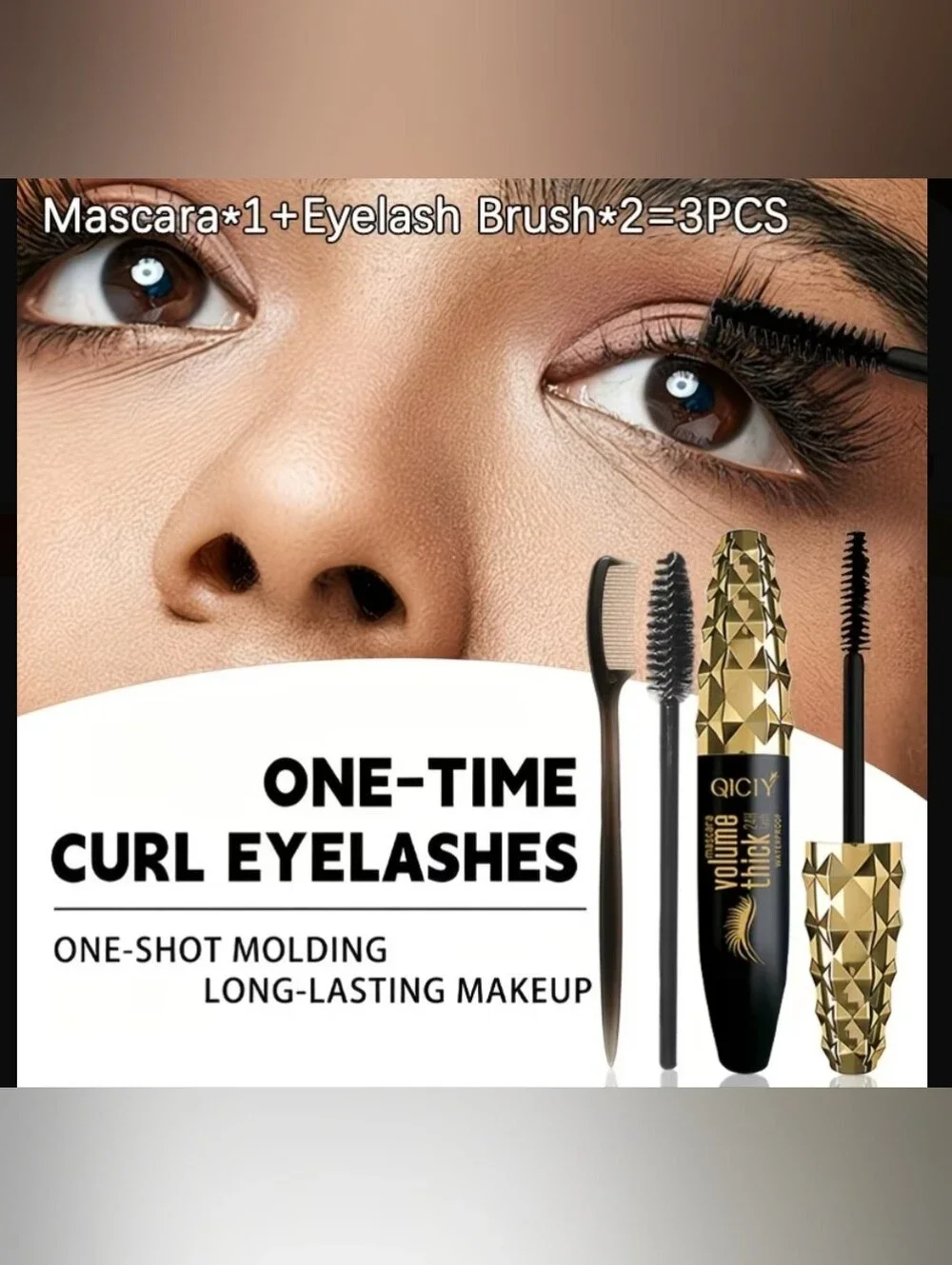 Black Volumizing Mascara with Lash Comb. (#2)